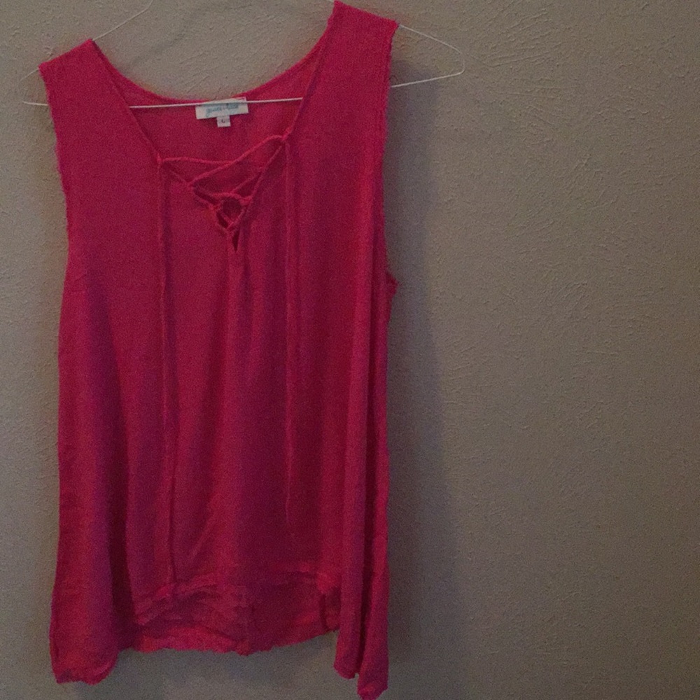 Grace and Lace Tie Detail Sleeveless Top
